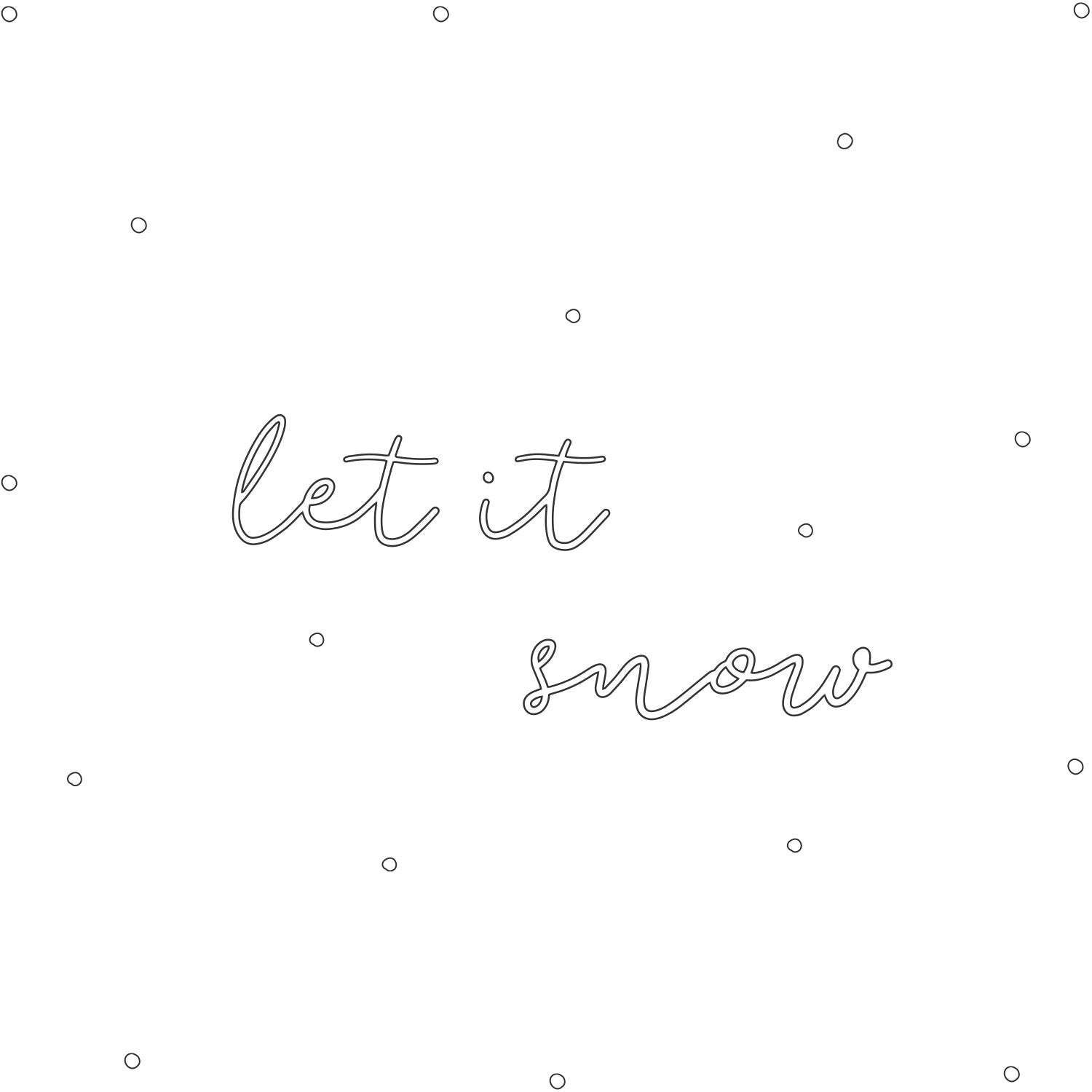 Sticker Let it Snow