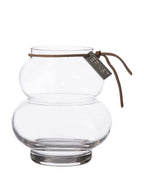 Vase Glas curved clear von ERNST