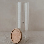 Vorratsglas schwarzes Herz 30cm
