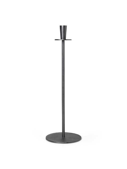 Hoy Casted Candle Holder Black