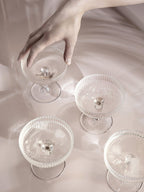 Ripple Champagner Saucer 2er Set