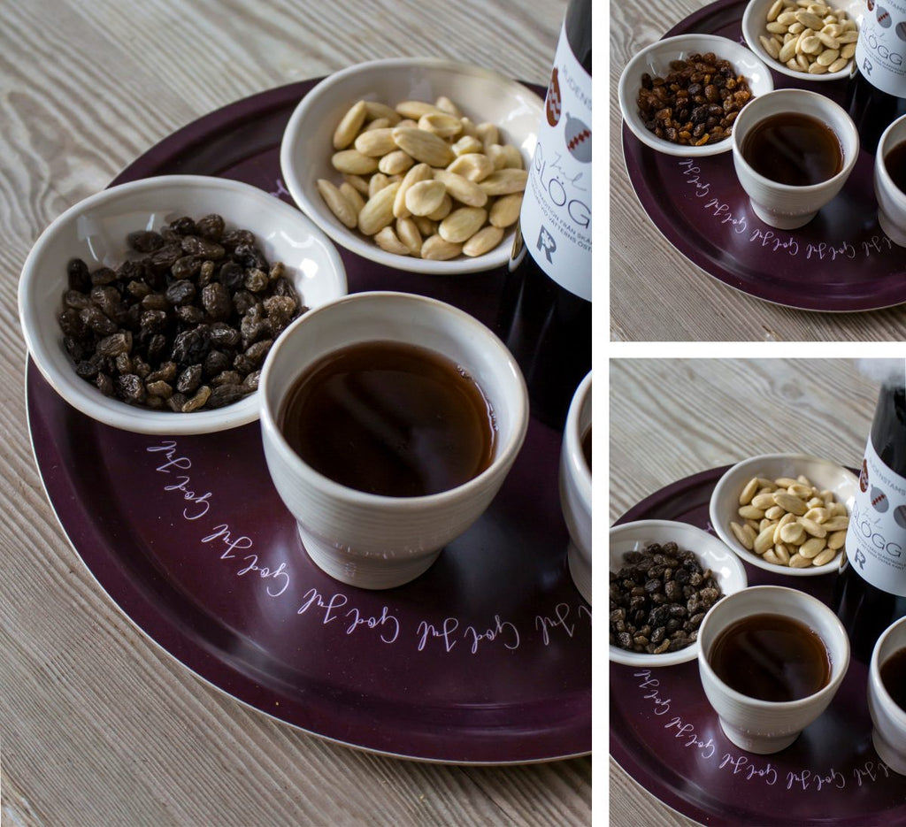 God Jul red Tray God Jul