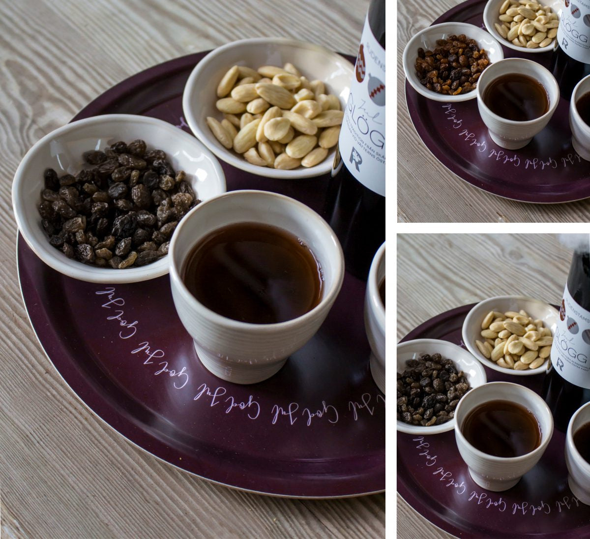 God Jul red Tray God Jul