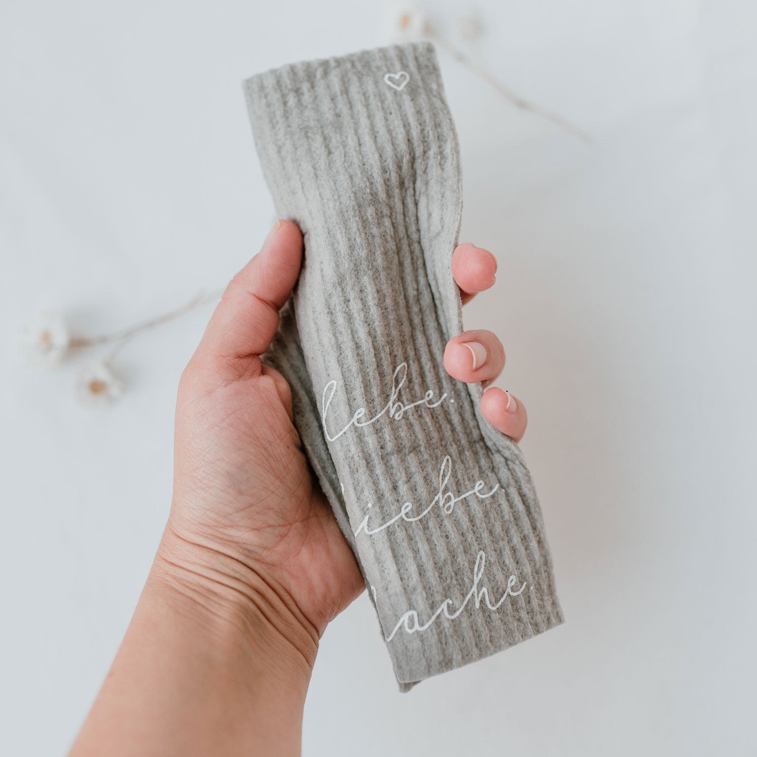 Schwammtücher Lebe Liebe Lache