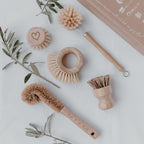Spülbürsten aus Holz im 5er Set