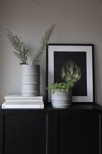 Arby Vase hellgrau 17x17x15cm