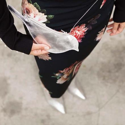 Tasche Tweed Bird Silver