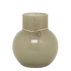 Glasvase rund green