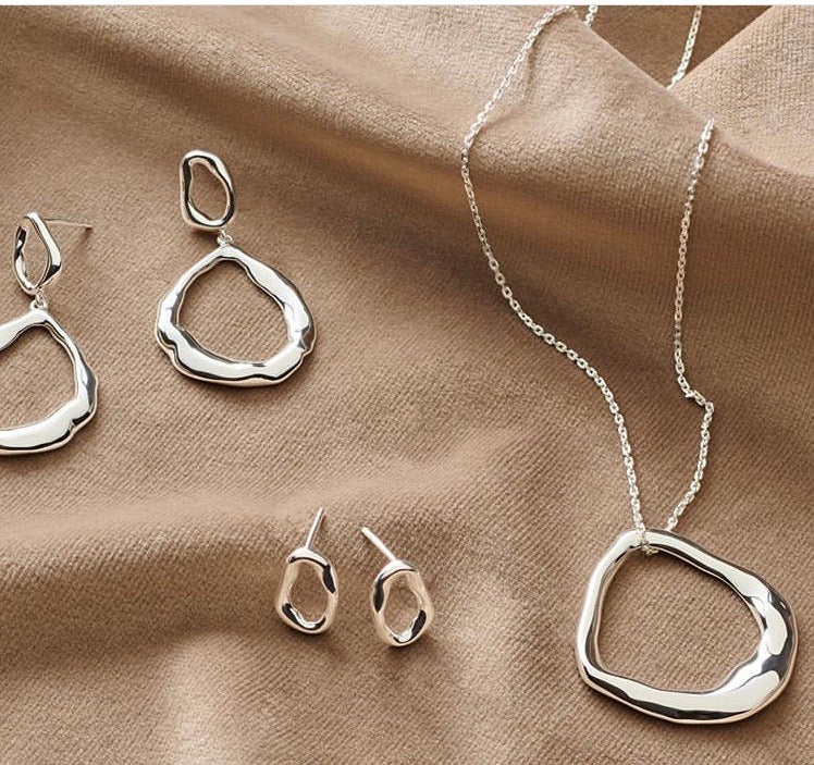 Gaia Earrings silber/vergoldet