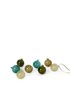 Glass Baubles S Mixed Dark 8 Stck