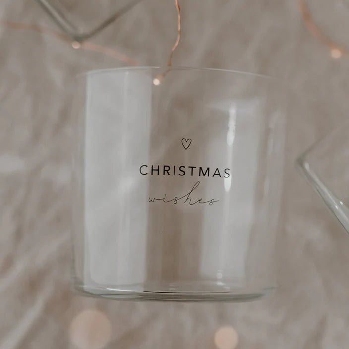 Trinkglas im 2er Set Christmas, schwarz