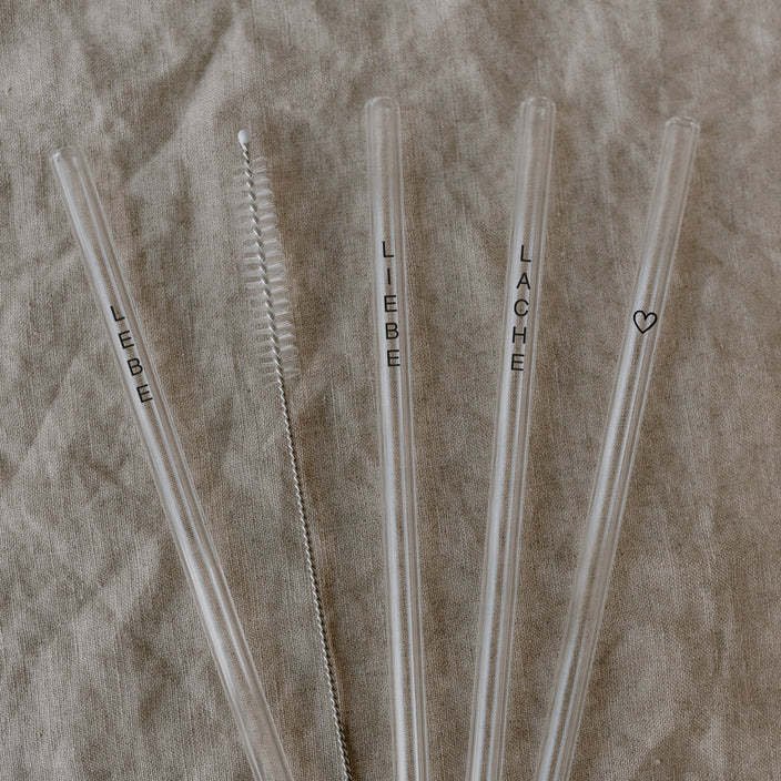 Strohhalme Lebe Liebe Lache