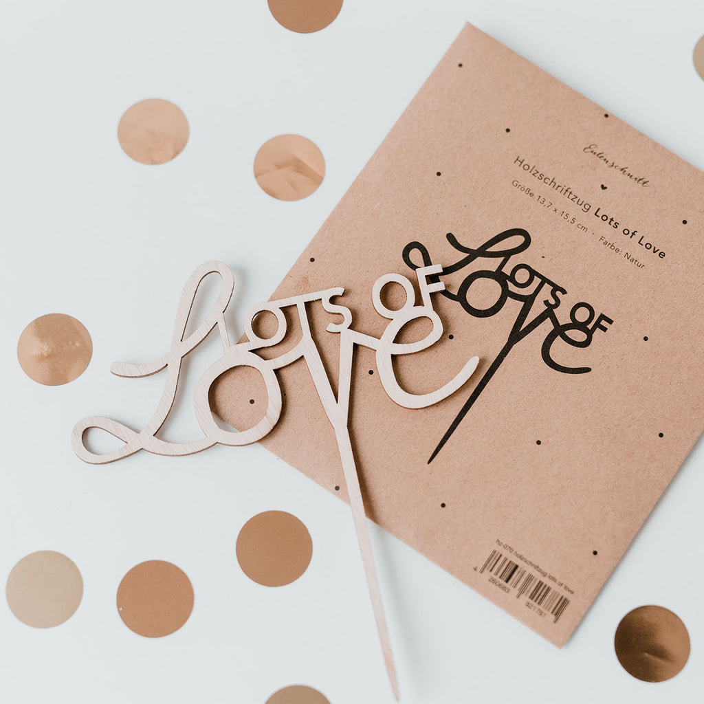 Cake Topper Lots of Love
