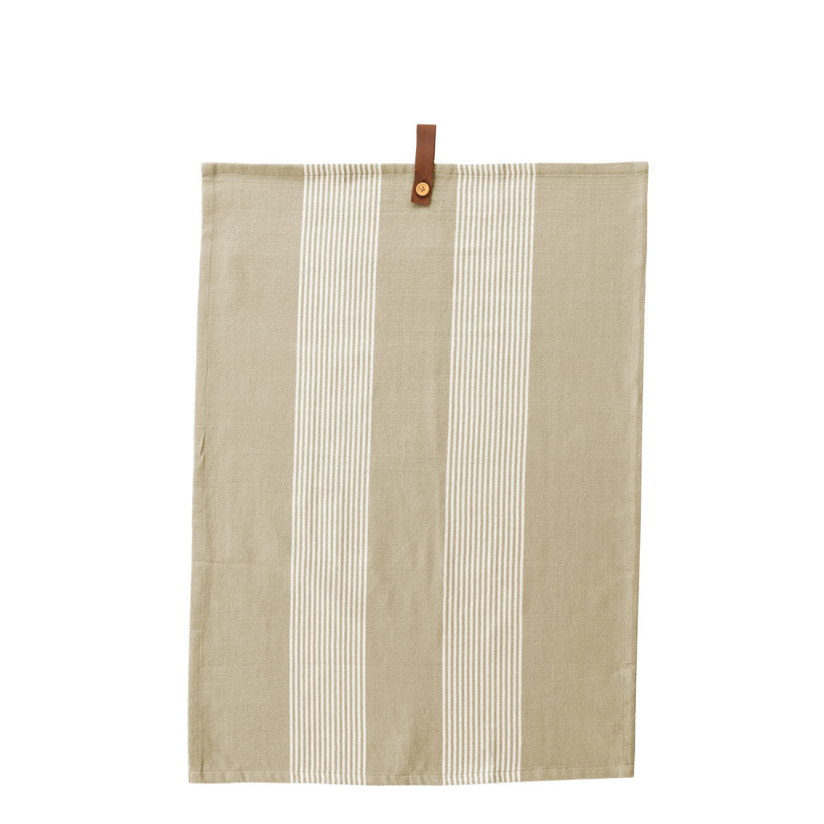 Utveda Beige/ White kitchen towel