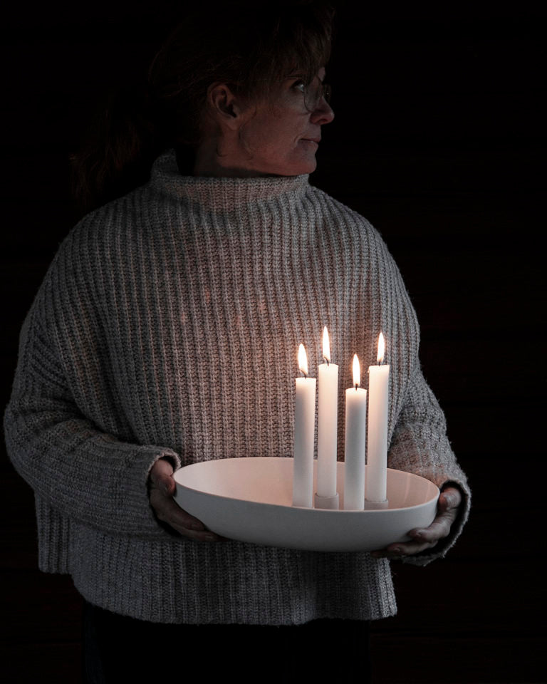 Gullholmen White Candlestick
