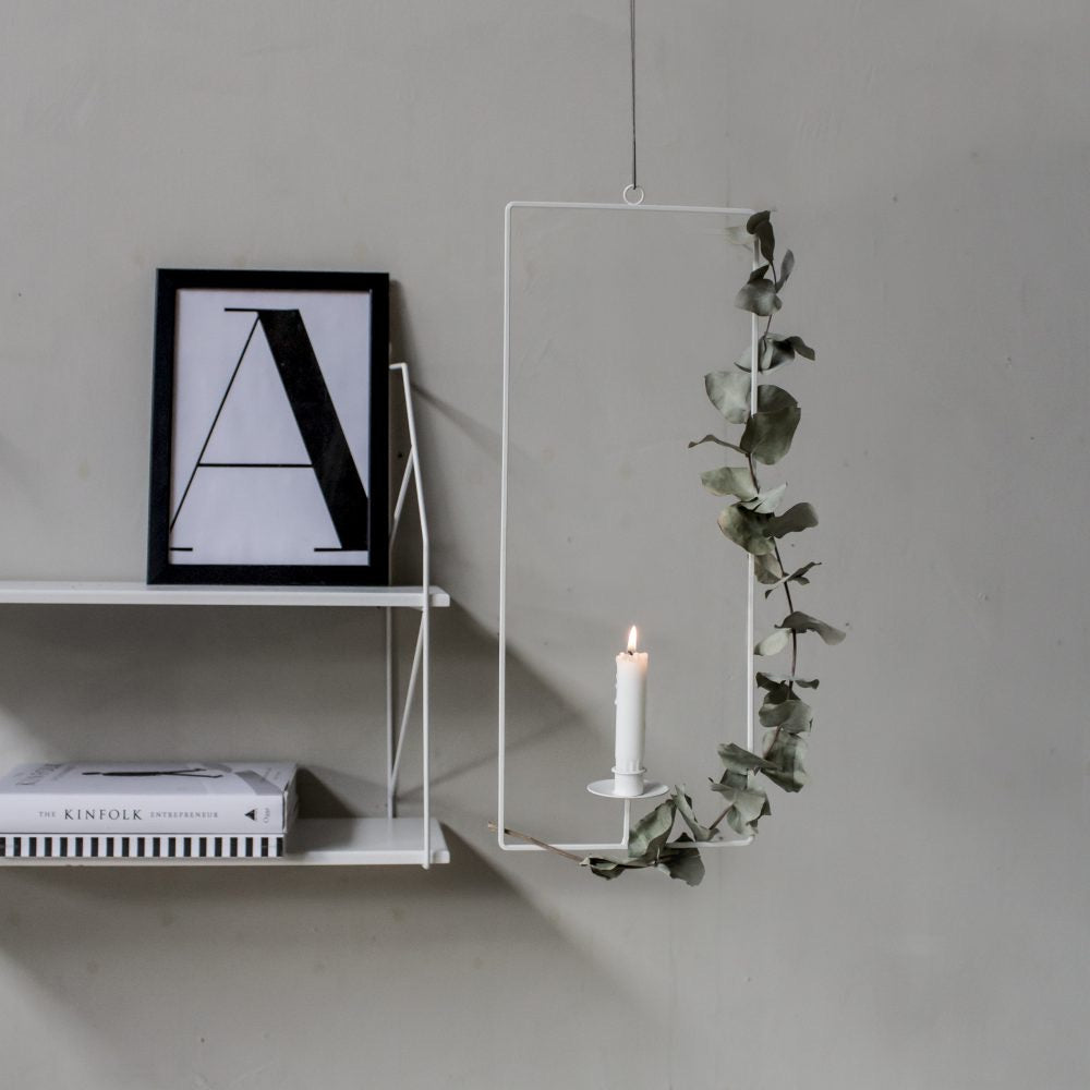 Torpa White hanging candlestick