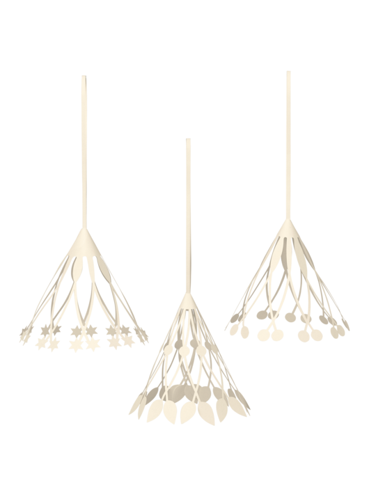 Christmas Paper Tassels 3er Set
