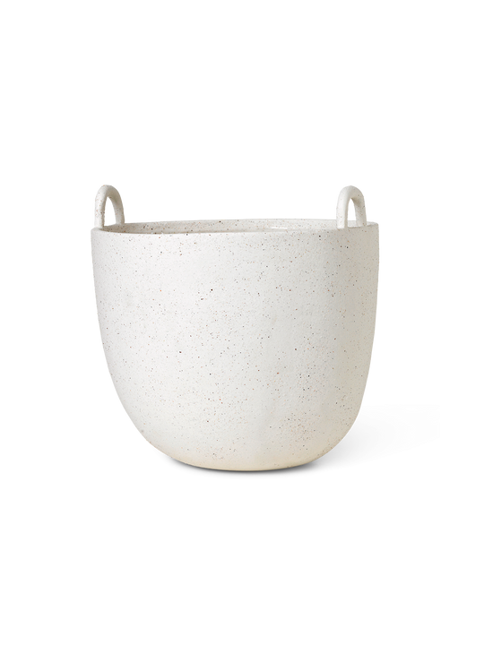 Speckle Pot small Off White