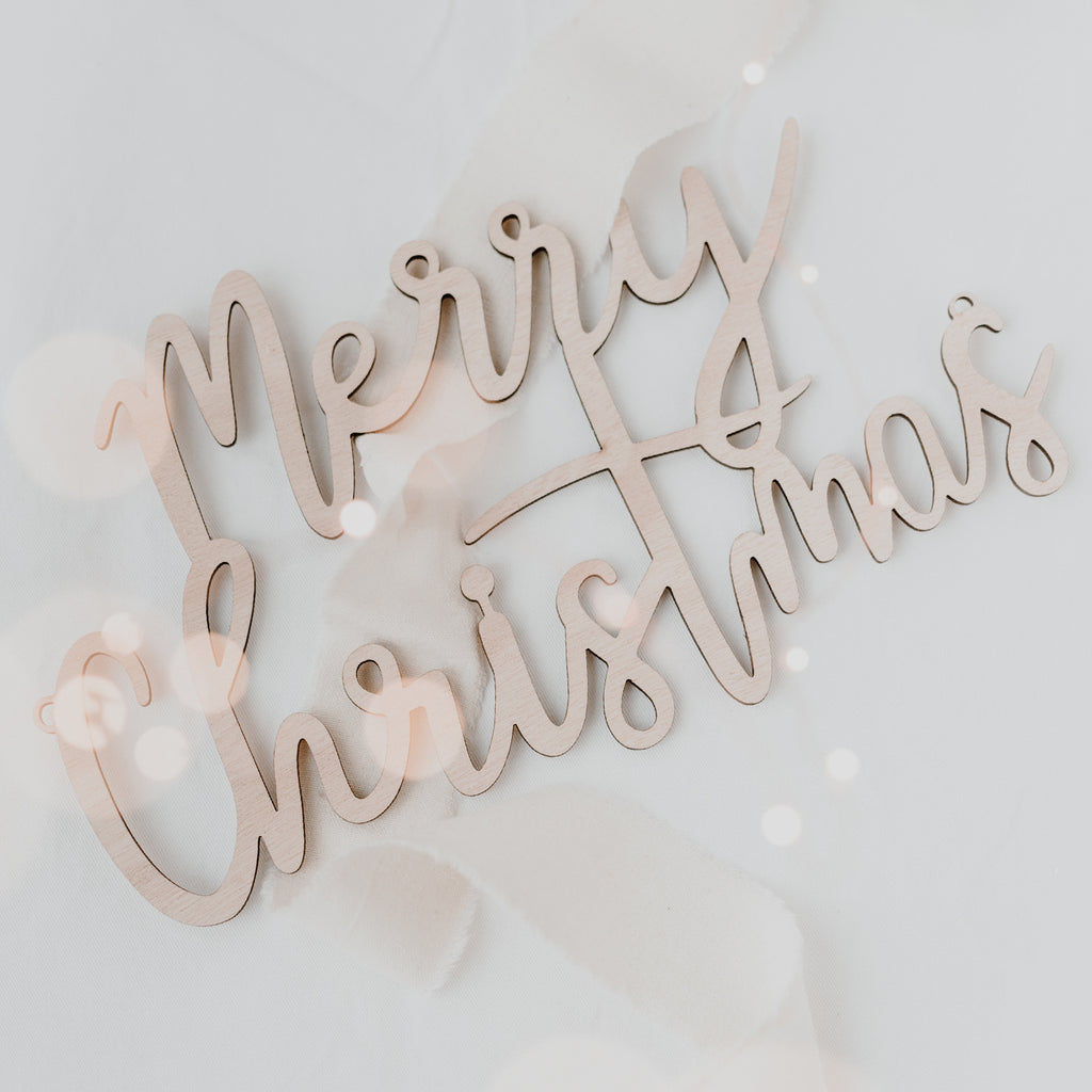 Schriftzug Merry Christmas