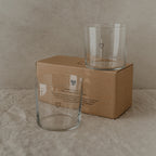 Trinkglas Herz schwarz im 2er Set