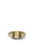 Block Candle Holder Brass