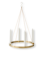 Candle Holder Circle Large Brass 38cm