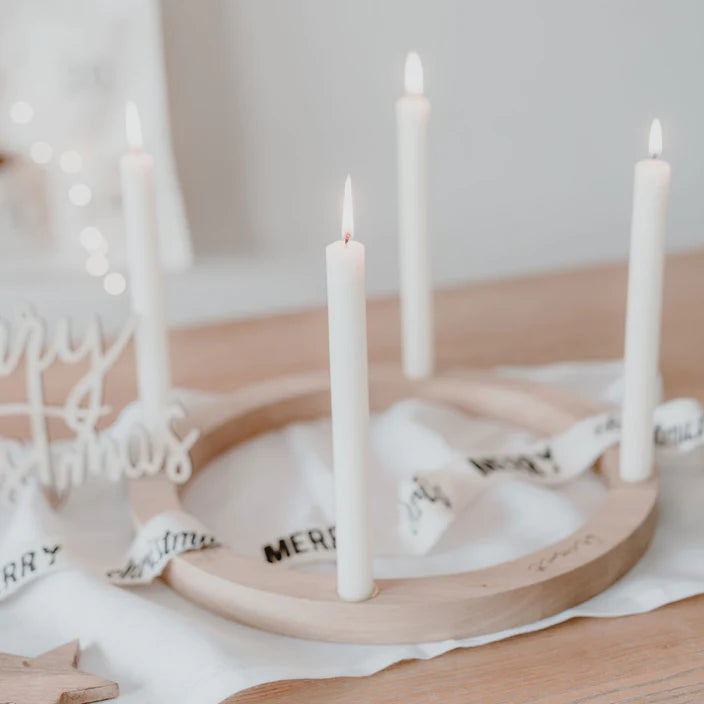 Adventskranz aus Eiche