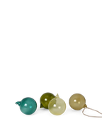Glass Baubles M Set 4 Stck