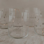 Trinkglas im 2er Set Christmas, schwarz