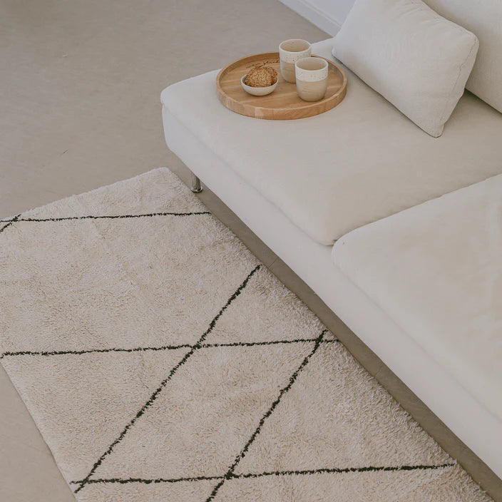 Webteppich Läufer Lines