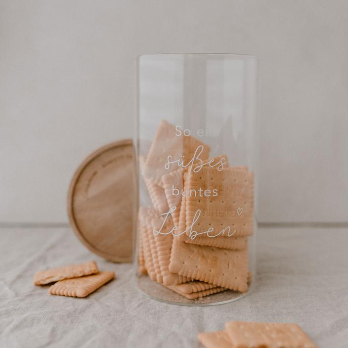 Vorratsglas süßes buntes Leben 19cm