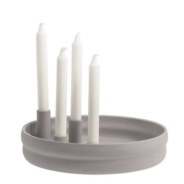 Bolmen White candlestick 30 × 30 × 9 cm