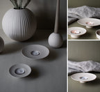 Theda Large beige Teelichthalter 15x15x3