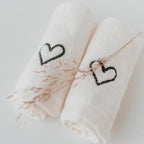 Waschlappen Herz im 6 er Set