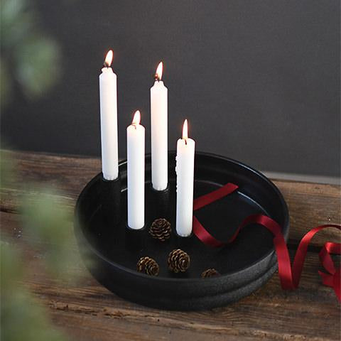 Bolmen White candlestick 30 × 30 × 9 cm