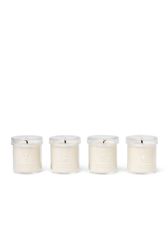 Scented Advent Candles 4 er Set