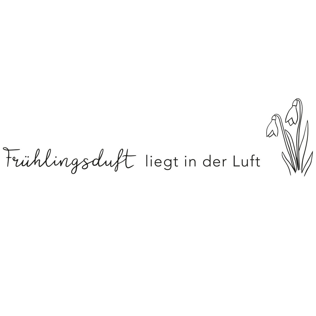 Sticker Frühlingsduft schwarz