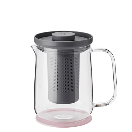 Brew- it Teezubereiter, 0,7L grey/rose