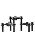 Stoff Nagel Kerzenhalter 3er Set