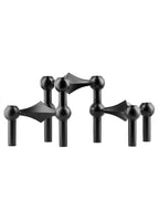 Stoff Nagel Kerzenhalter 3er Set