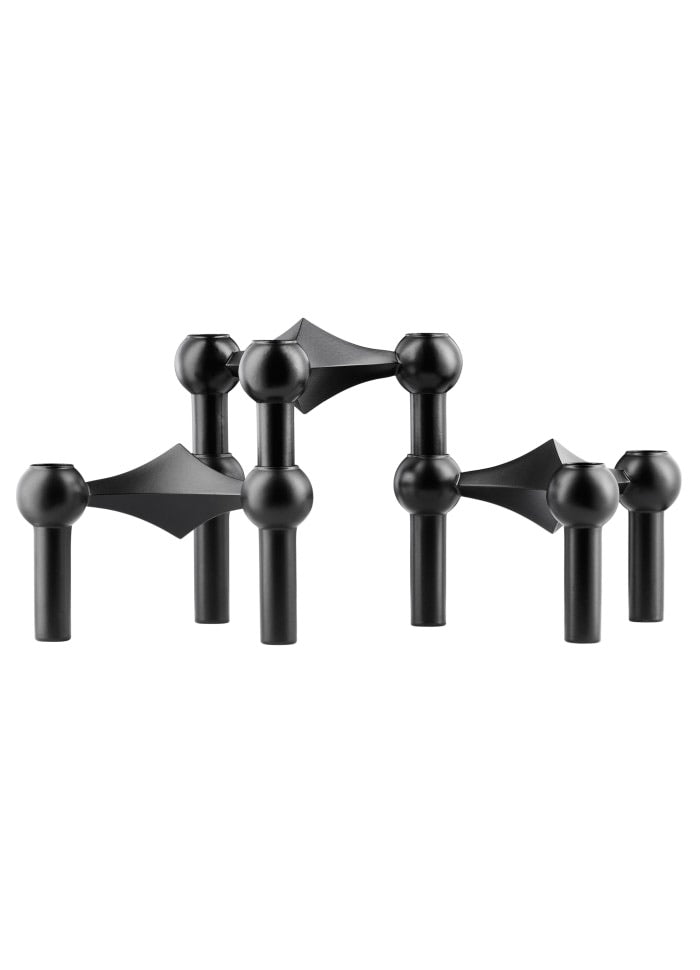 Stoff Nagel Kerzenhalter 3er Set