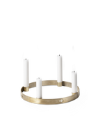 Candle Holder Circle Small Brass