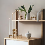 Stoff Nagel Kerzenhalter 3er Set