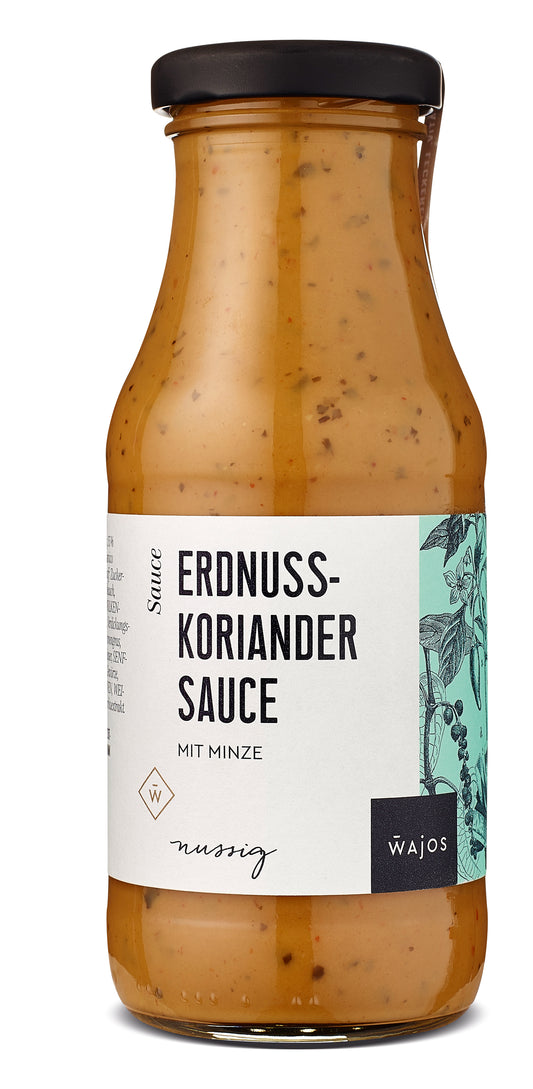 Erdnuss Koriander Sauce mit Minze
