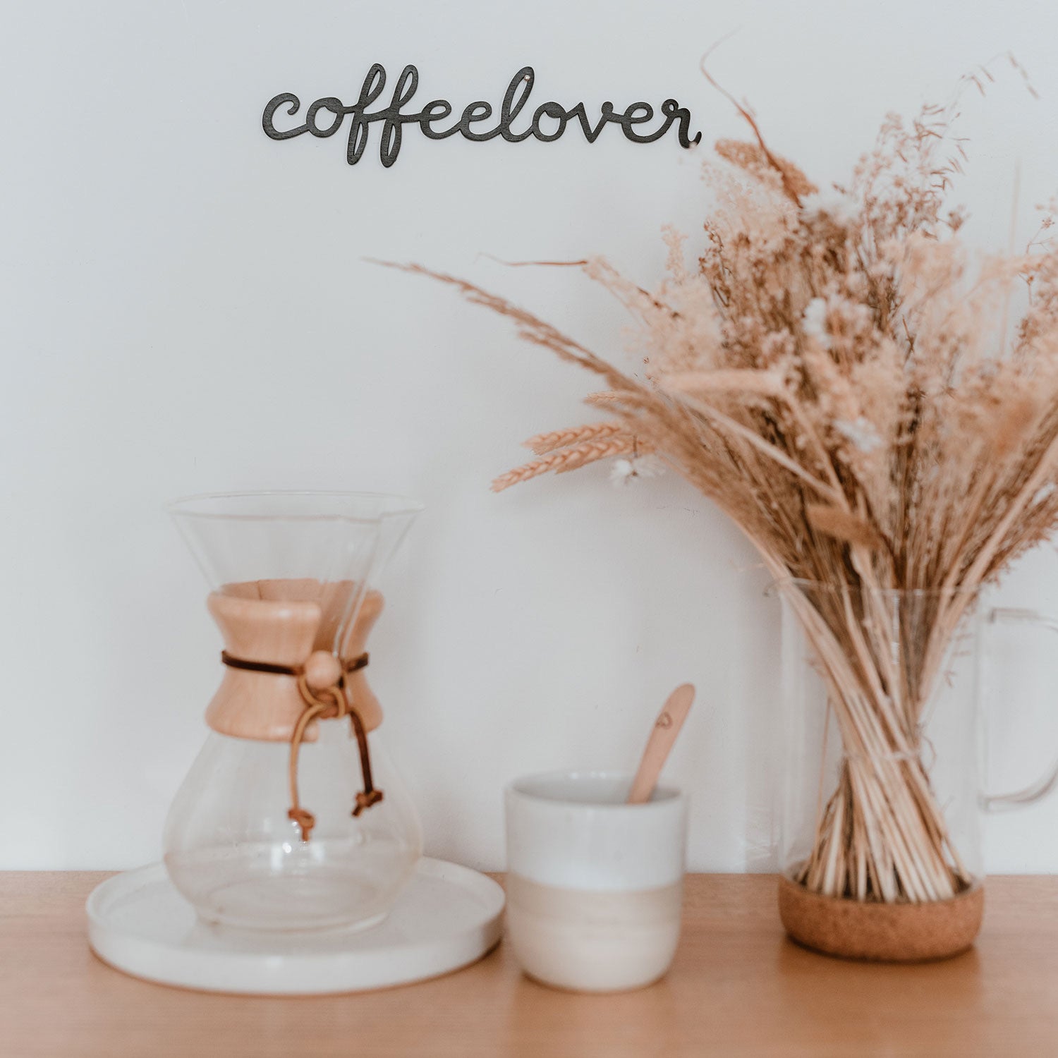 Holzschriftzug Coffeelover