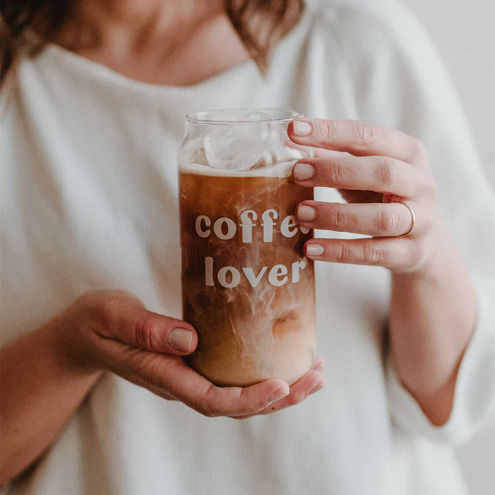 Hohes Trinkglas Coffee lover