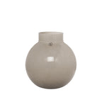 Glasvase rund beige