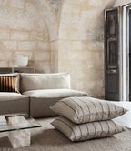 Calm Cushion camel/black 80x80