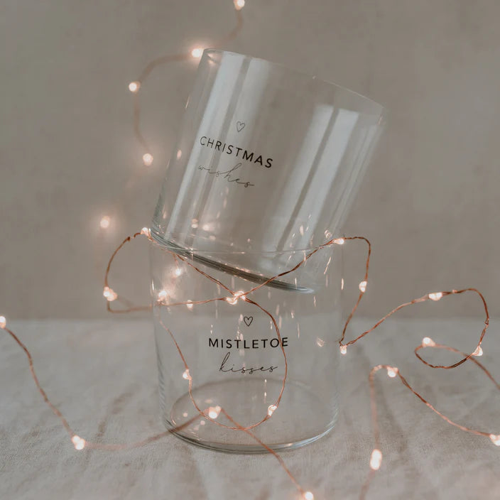 Trinkglas im 2er Set Christmas, schwarz