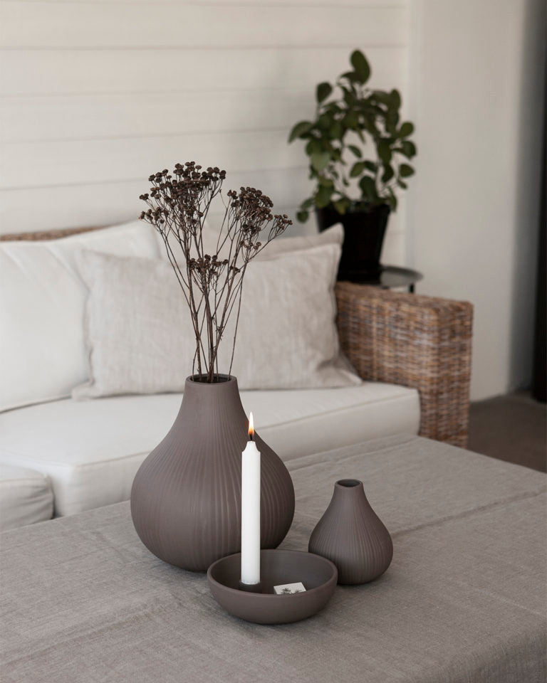 Lidatorp small Brown Candlestick
